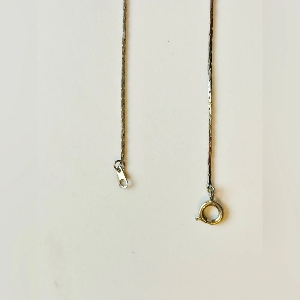 Handmade Iridescent Rainbow Pendant Gold Tone Chain Necklace Boho Jewelry - Picture 4 of 13
